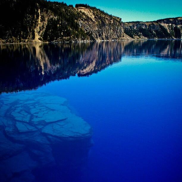 Crater Photograph - The Bluest Blue#crater Lake by Kristen Lyles