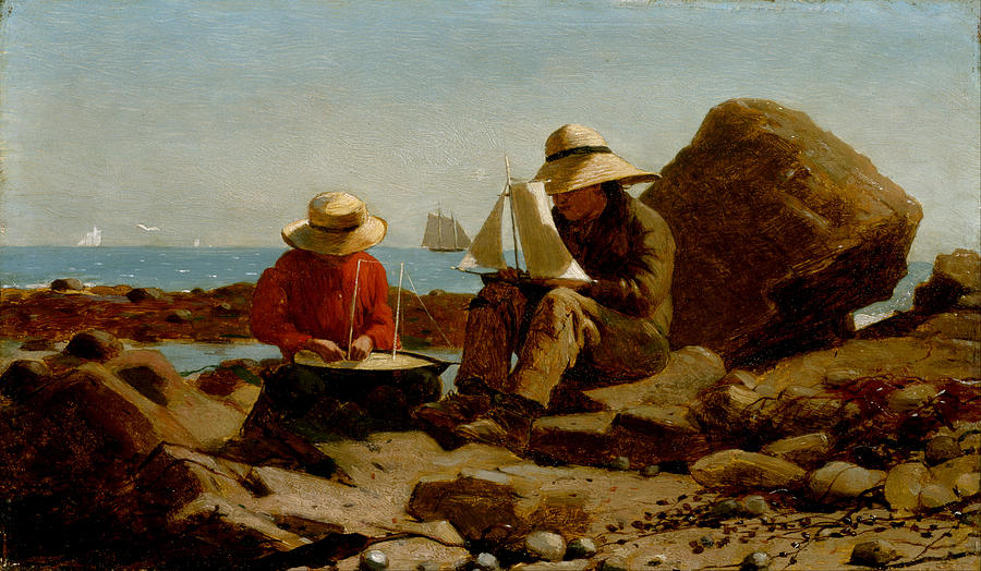 The Boat Builders Painting by Winslow Homer