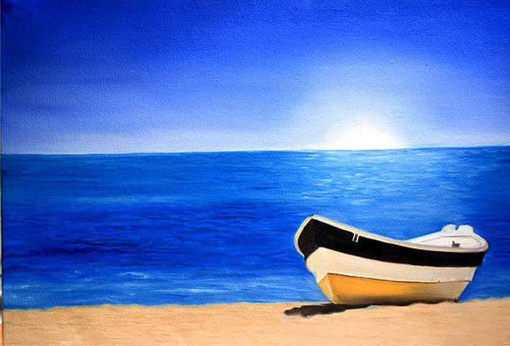 The Boat Painting by J J Studios - Fine Art America