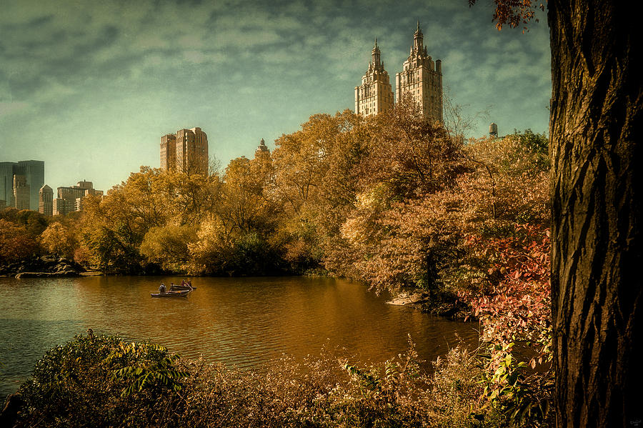 The Boating Lake In Fall Photograph by Chris Lord