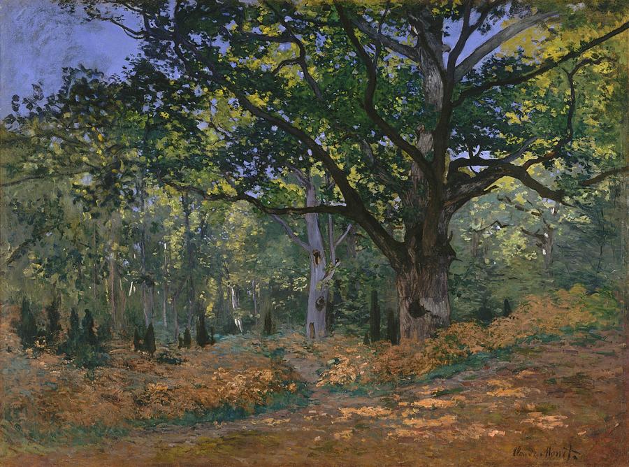 Claude Monet Painting - The Bodmer Oak by Claude Monet