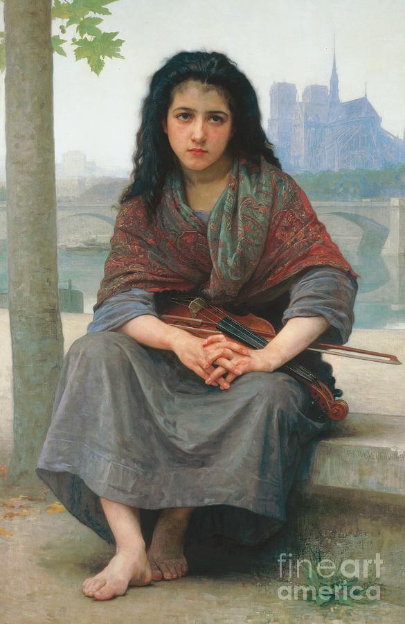 Portrait Painting - The Bohemian by William Adolphe Bouguereau