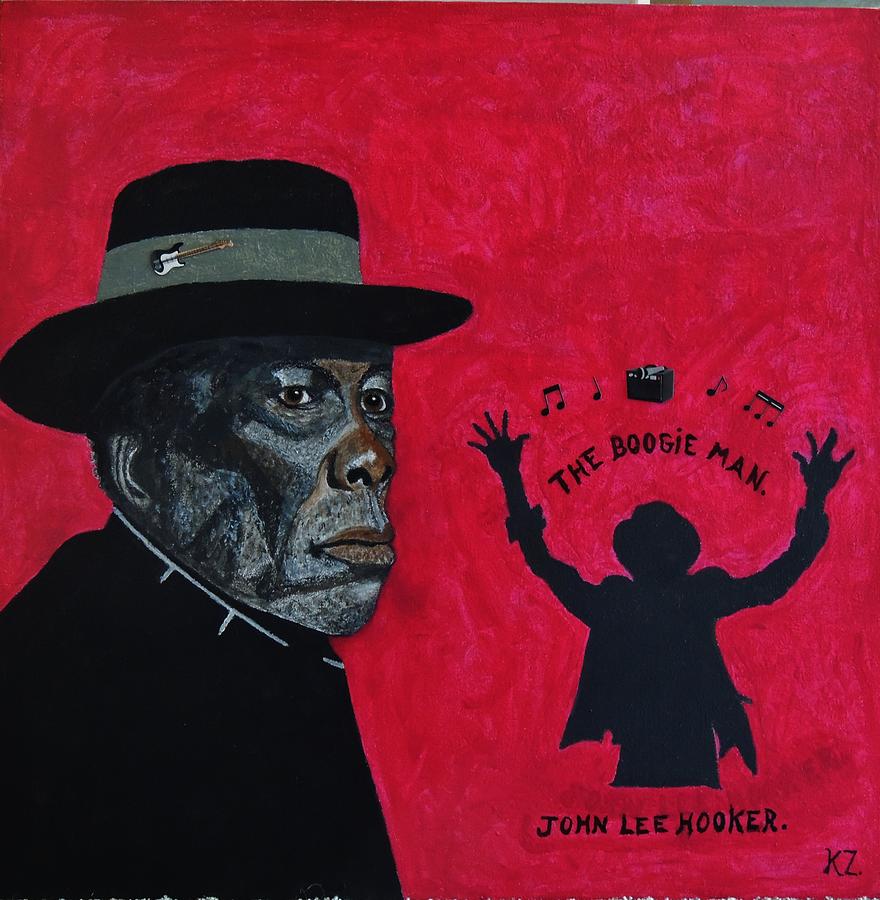John Lee Hooker Painting - The boogie man.John Lee Hooker. by Ken Zabel