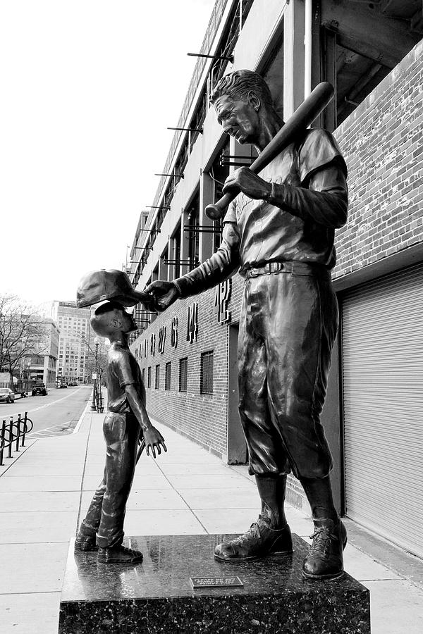 Ted Williams Photograph - The Boston Legend by Greg Fortier