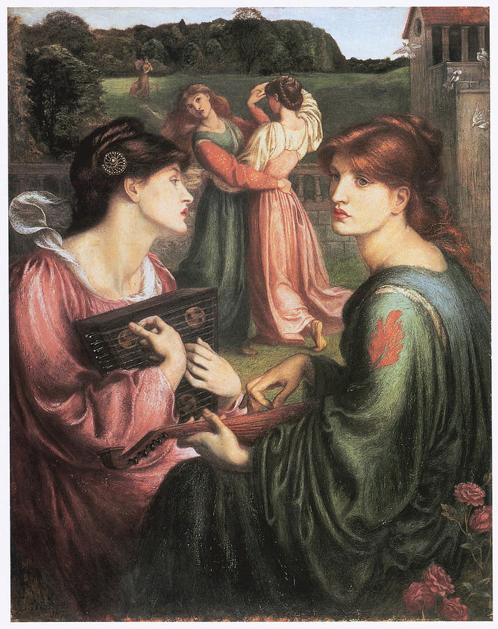 Dante Gabriel Rossetti Painting - The Bower Meadow by Dante Gabriel Rossetti Dante Gabriel Rossetti Painting - The Bower Meadow by Dante Gabriel Rossetti