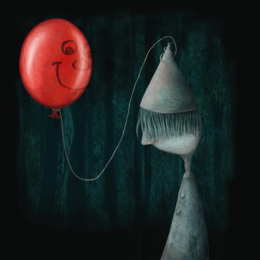 The Boy and the Balloon Digital Art by Catherine Swenson