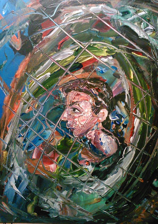 The Boy in The Mirror Painting by Ray Khalife