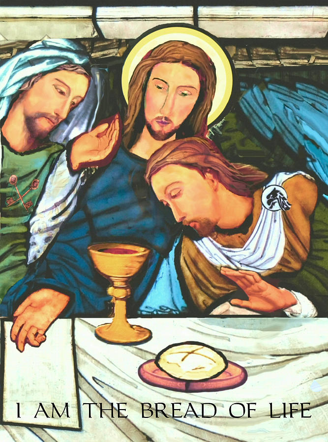 Easter Painting - The Bread of Life by Michael Torevell