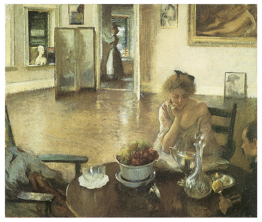Edmund Charles Tarbell Painting - The Breakfast Room by Edmund Charles Tarbell