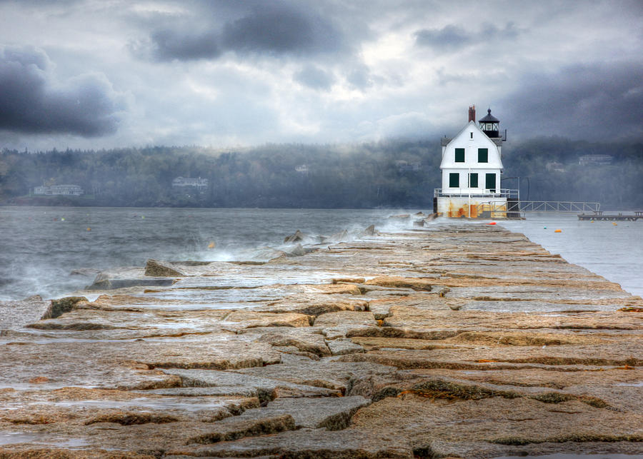 The Breakwater Lighthouse Photograph by Lori Deiter