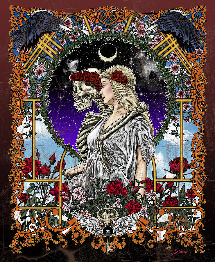 Grateful Dead Painting - The Bride by Gary Kroman