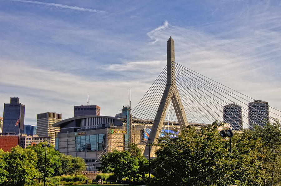 The Bridge And The Arena - Boston Photograph by Joann Vitali