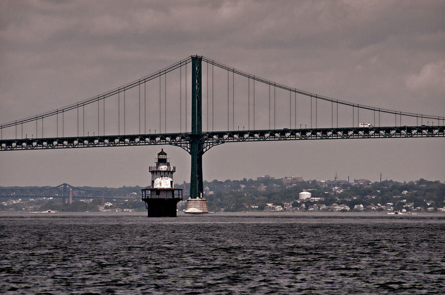 The Bridge and the Lighthouse Photograph by Nancy De Flon