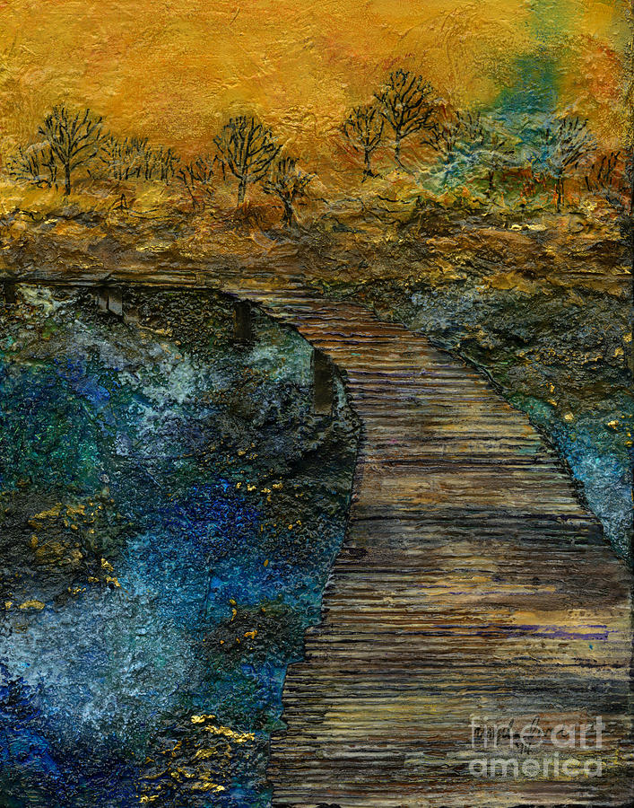 The Bridge Painting by Angela L Walker