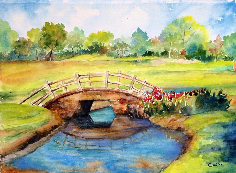 The Bridge at Copperhead Painting by Chi Cook - Fine Art America