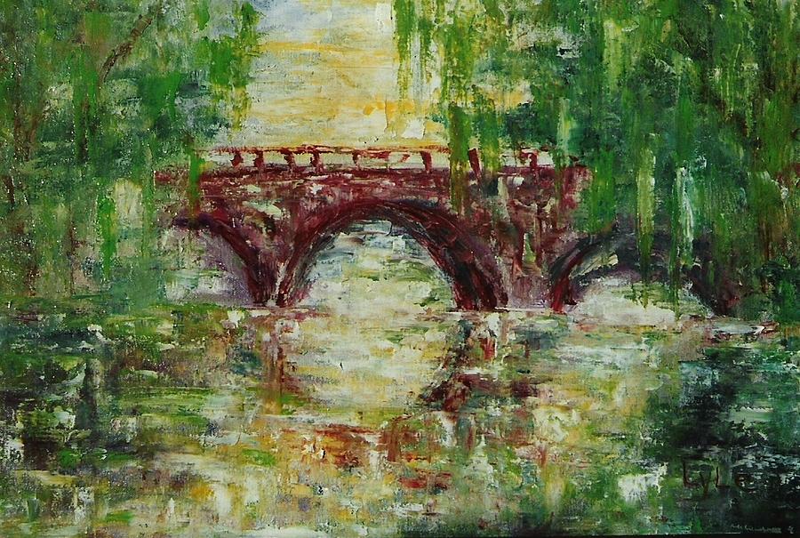 The Bridge Painting By Frederick Lyle Morris - Disabled Veteran - Fine 