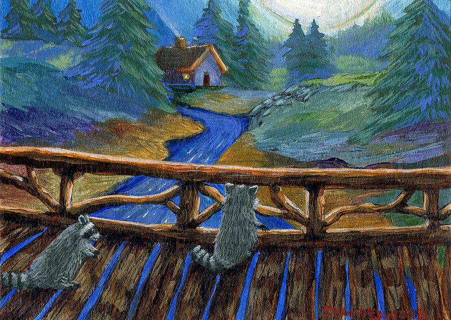 The Bridge Painting by Jacquelin L Vanderwood Westerman