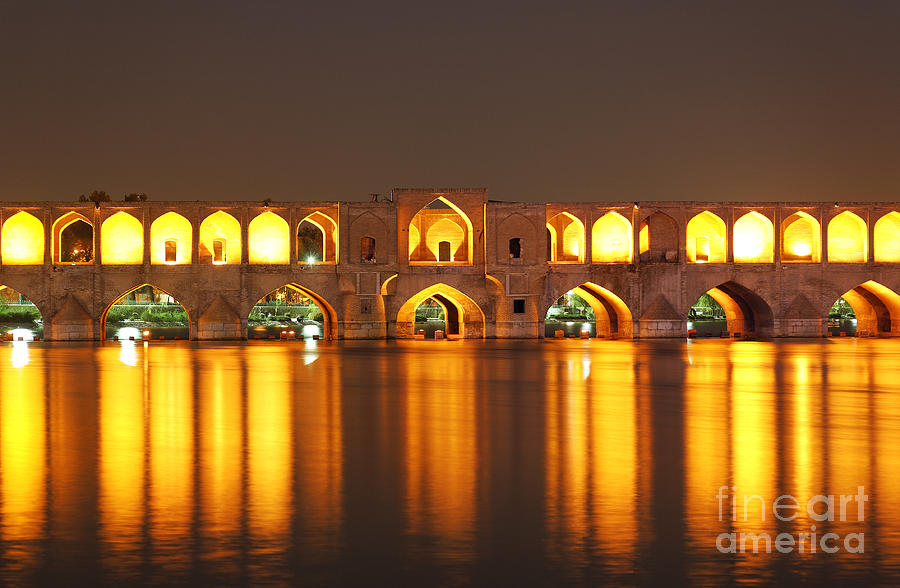 The Bridge Of 33 Arches At Isfahan In Iran Photograph by Robert Preston