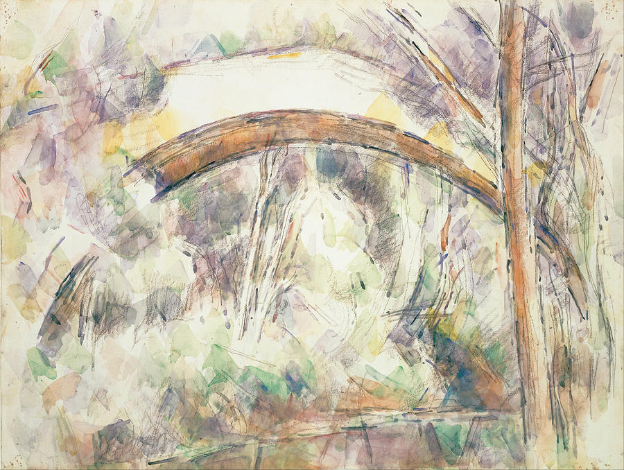Paul Cezanne Painting - The Bridge of Trois-Sautets by Paul Cezanne