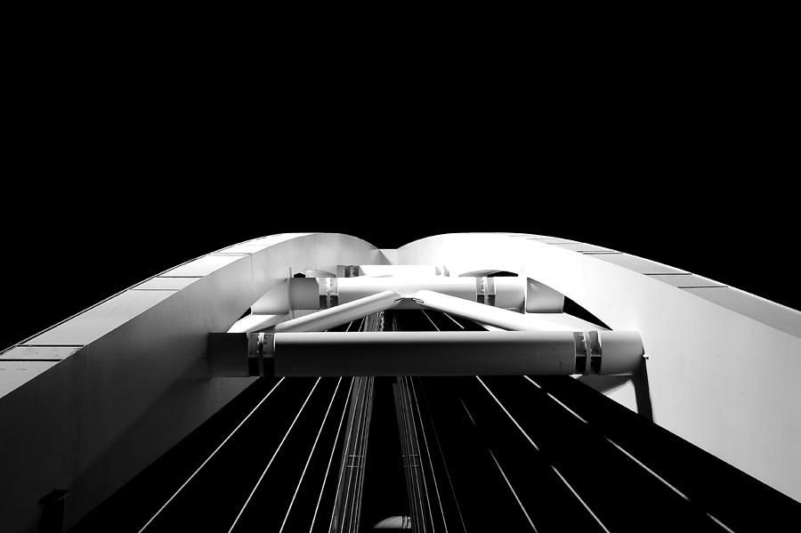 Black And White Photograph - The bridge  over nothingness by Tommaso Di Donato