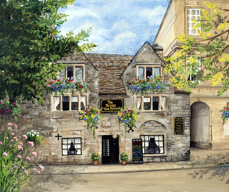 Architecture Painting - The Bridge Tea Rooms by Mary Palmer