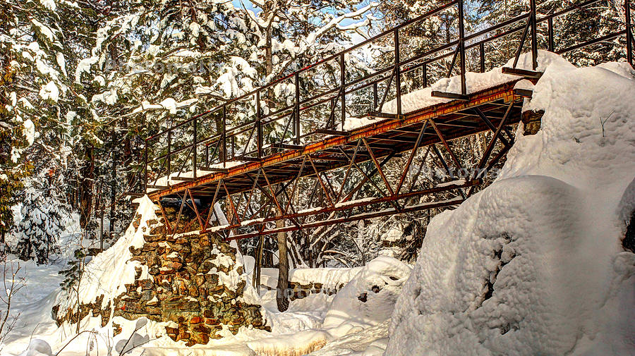 Winter Photograph - The Bridge to Nowhere by Ric Potvin