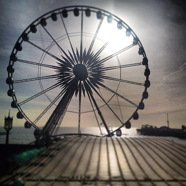 Seaside Photograph - The Brighton Wheel #brighton #bigwheel by Rob Shone