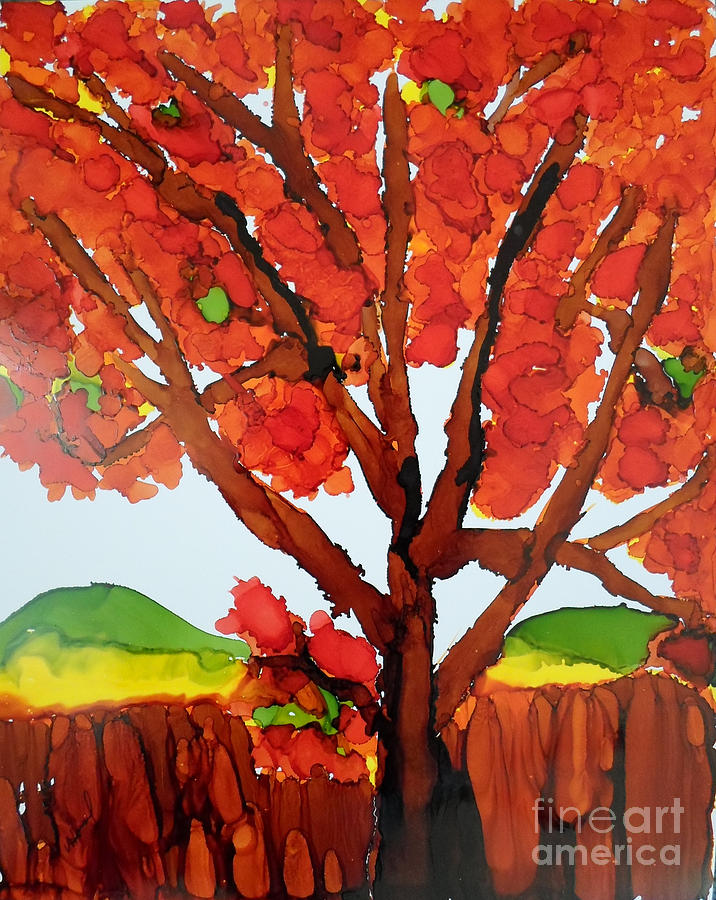 The Brilliance of Fall 2 Painting by Vicki  Housel