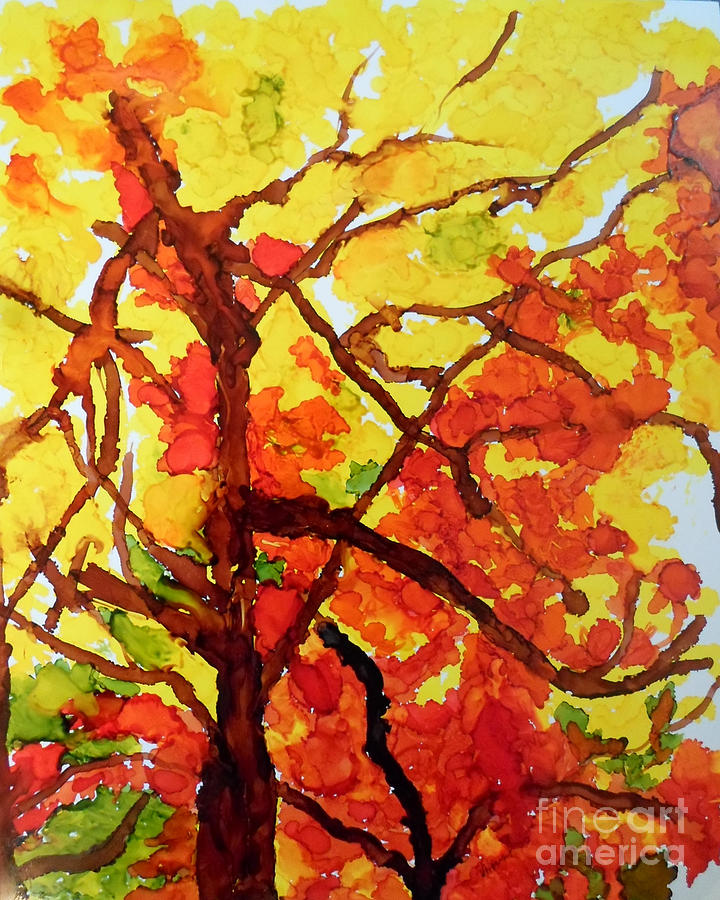 The Brilliance of Fall Painting by Vicki  Housel
