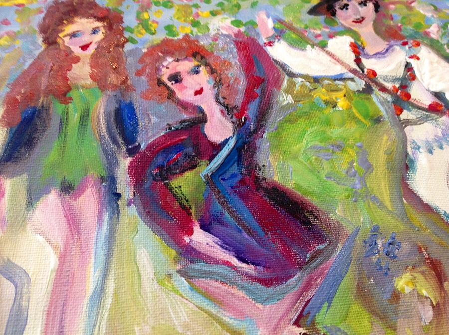 The British Isles dancers Painting by Judith Desrosiers