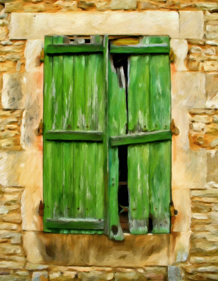 The Broken Shutters Painting by Michael Pickett