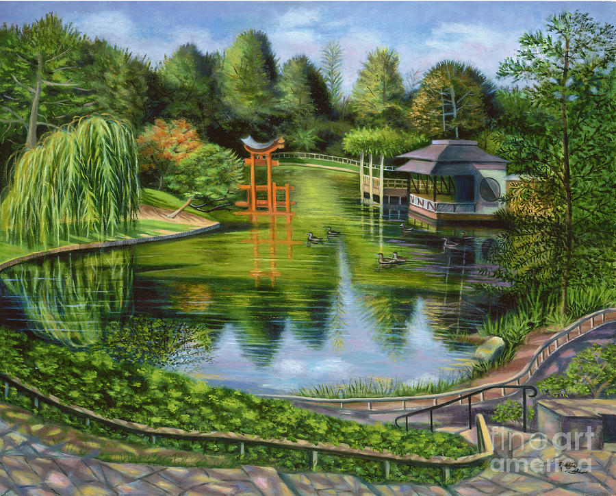 The Brooklyn Botanic Garden Painting by Madeline  Lovallo