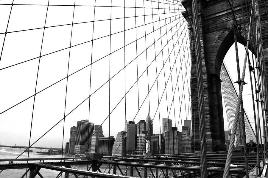 The Brooklyn Bridge Photograph by Mitch Cat
