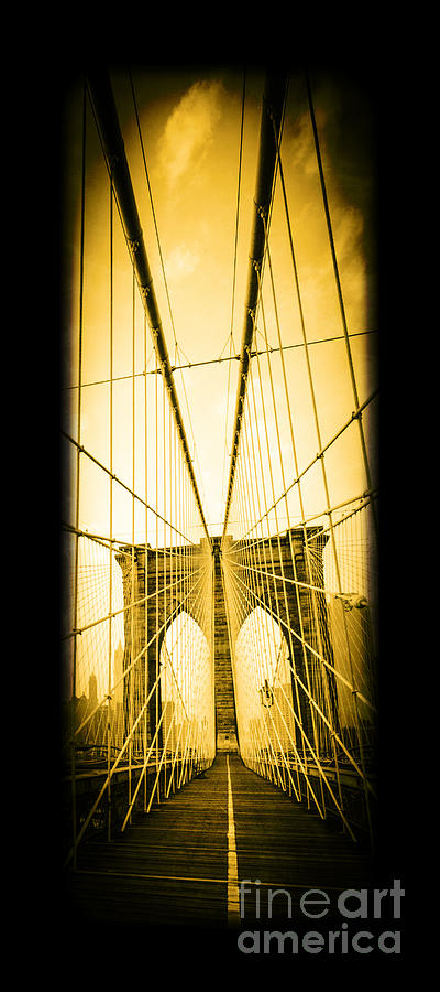 The Brooklyn Bridge New York Photograph by Edward Fielding