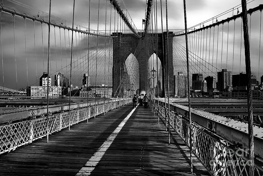 The Brooklyn Bridge - New York City Photograph by Carlos Alkmin