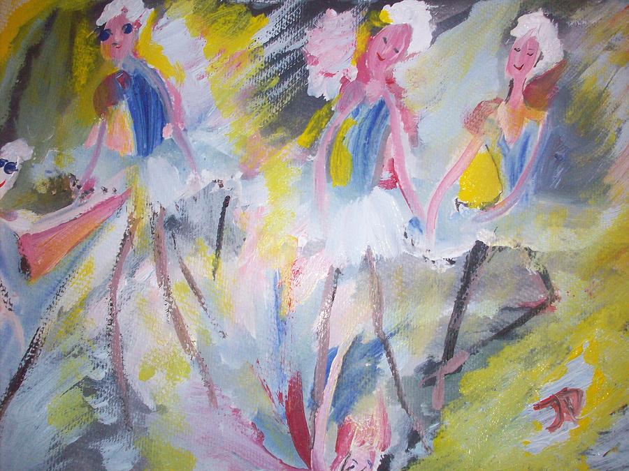 The budget ballet company Painting by Judith Desrosiers