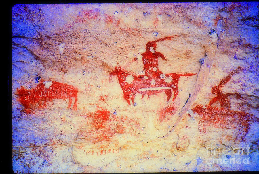 Indians On Horseback Photograph - The Buffalo Hunt by Joe Pratt