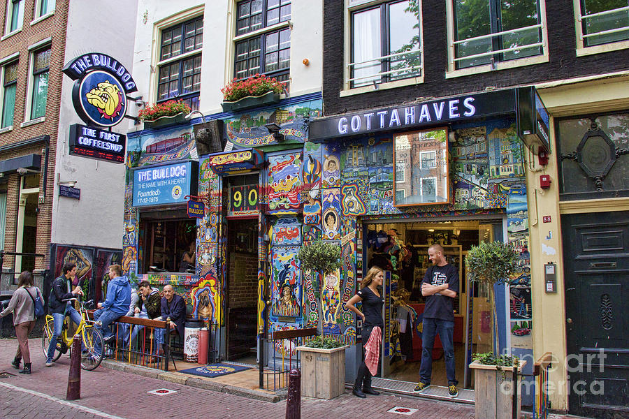 Bulldog Coffee Shop in Amsterdam Editorial Image - Image of 1975, still:  46565910