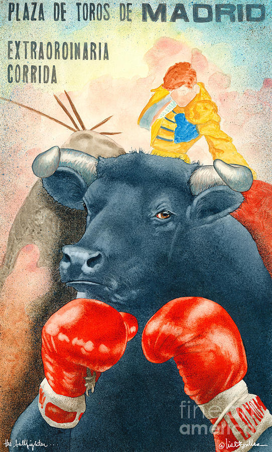 The Bullfighter... Painting by Will Bullas