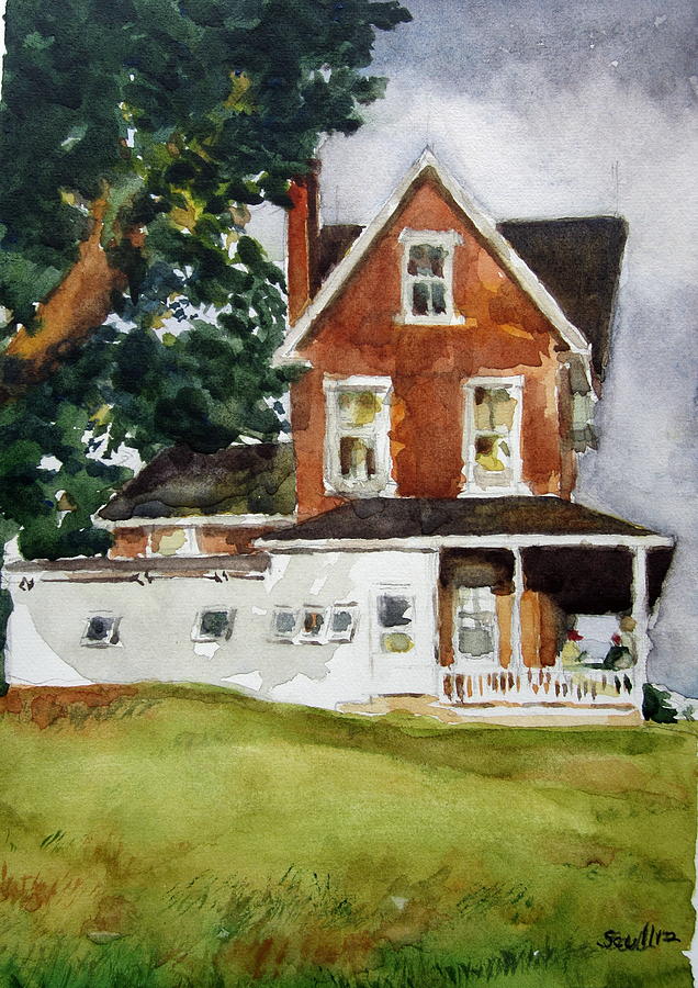 The Burchams Home Painting by Judith Scull