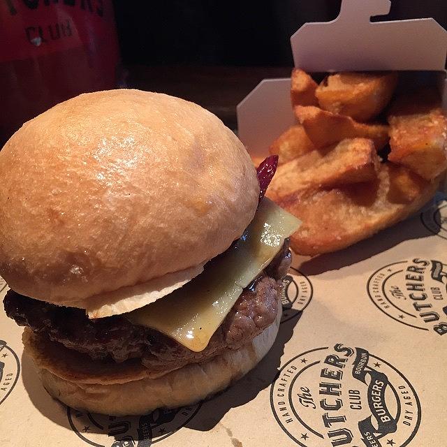 Cheese Photograph - The Burger With Duck Fat Fries (bacon by Arya Swadharma