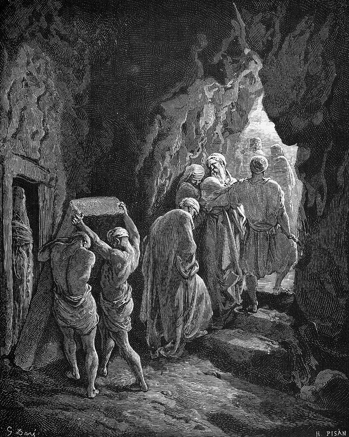 Burial Of Sarah Drawing by Gustave Dore
