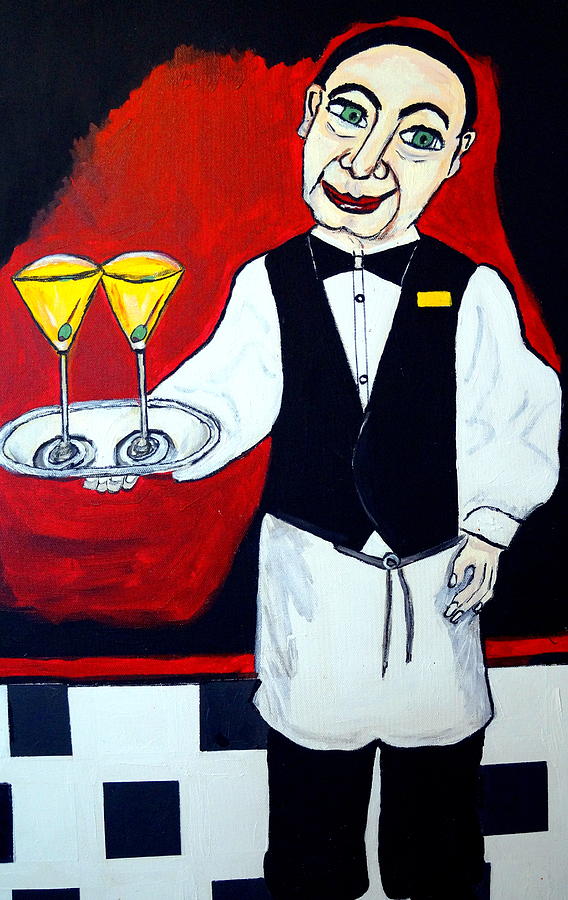 The Bartender  Painting by Nora Shepley