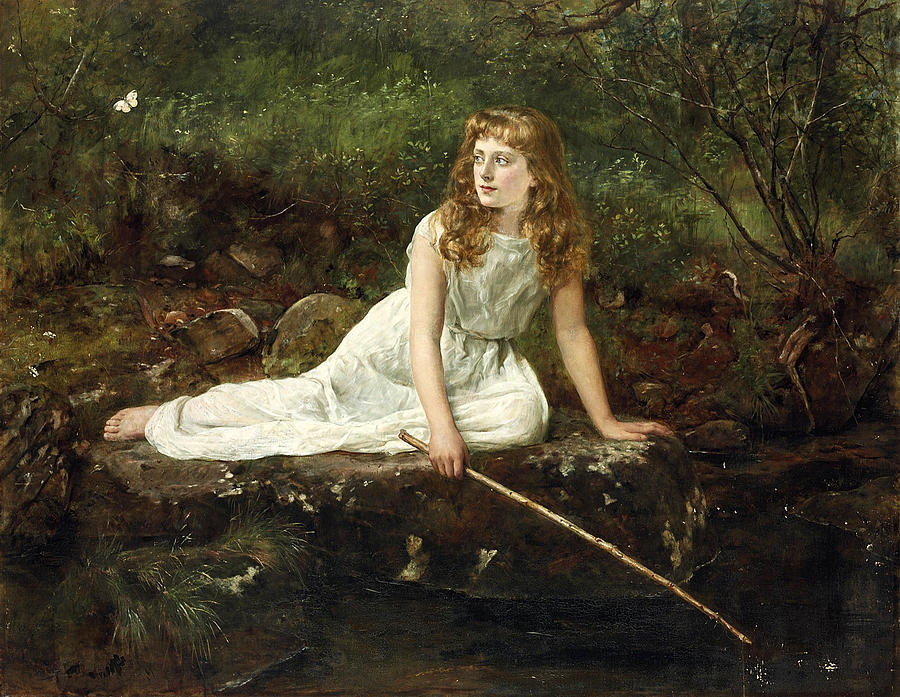 The Butterfly Painting by John Collier