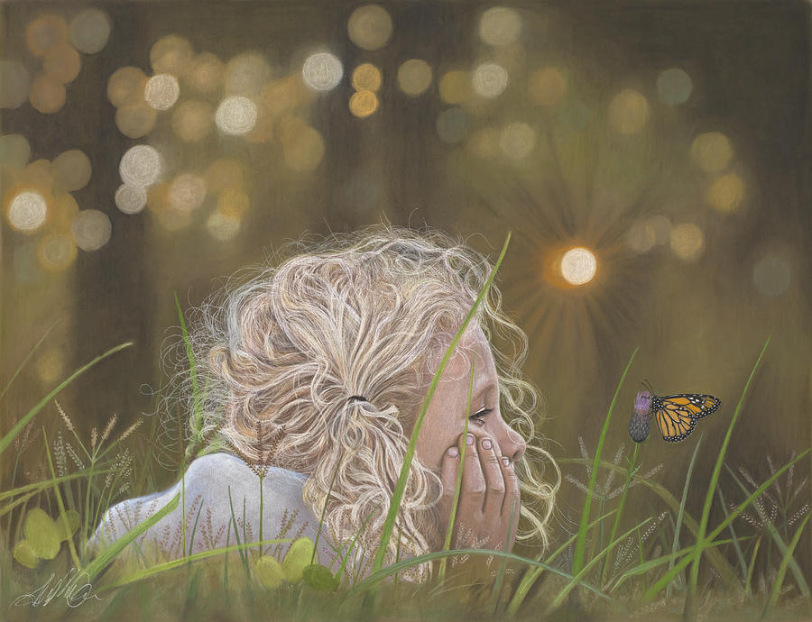 Nature Painting - The Butterfly by Terry Kirkland Cook