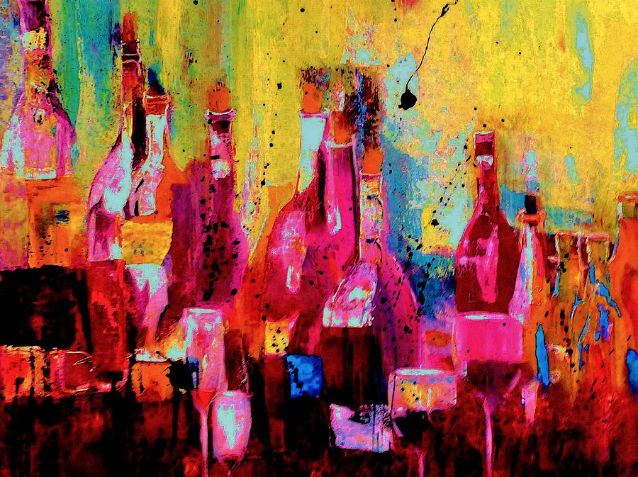 Wine Painting - The Cabaret by Lisa Kaiser