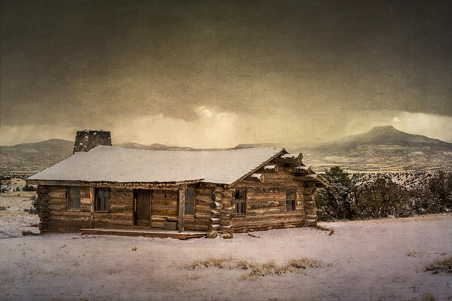 The Curlys cabin at Ghost Ranch Photograph by Lou  Novick