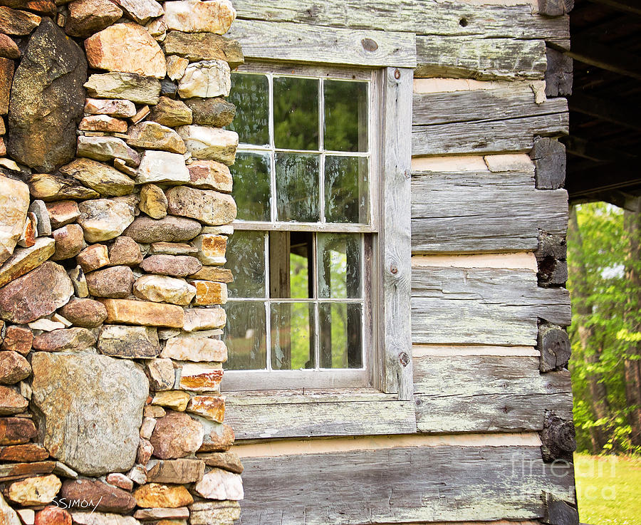 The Cabin Window Photograph by Sally Simon