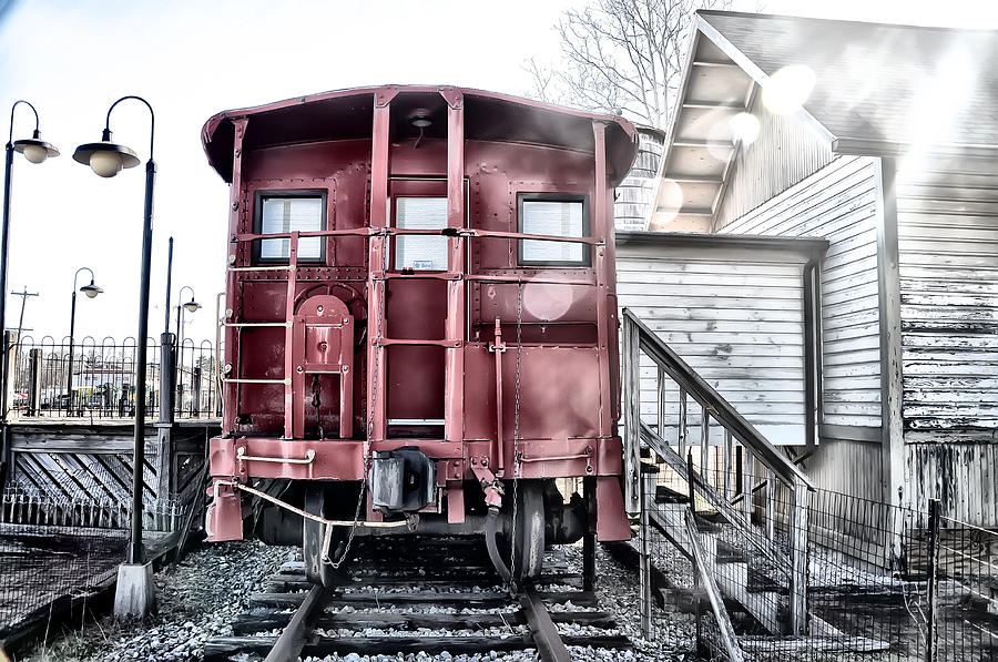 Train Photograph - The Caboose by Bill Cannon
