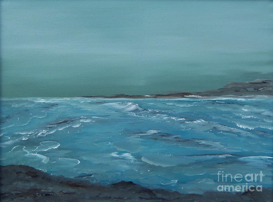Waves Painting - The Calm Before by Geralyn Willingham